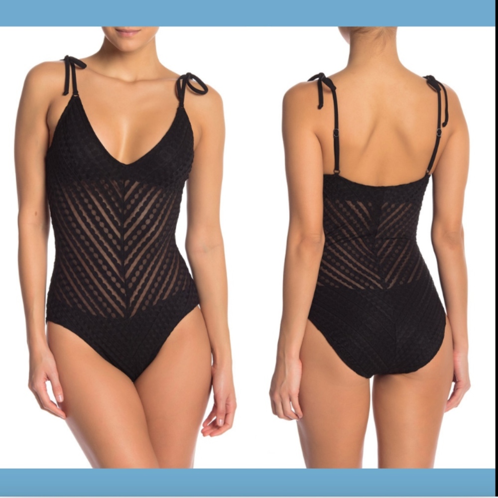 NWT $138 Robin Piccone Carly One-Piece Swimsuit‎ 4